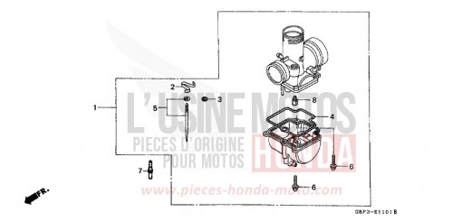 CARBURATEUR NECESSAIRE PIECES OPTION CR80RBW de 1998